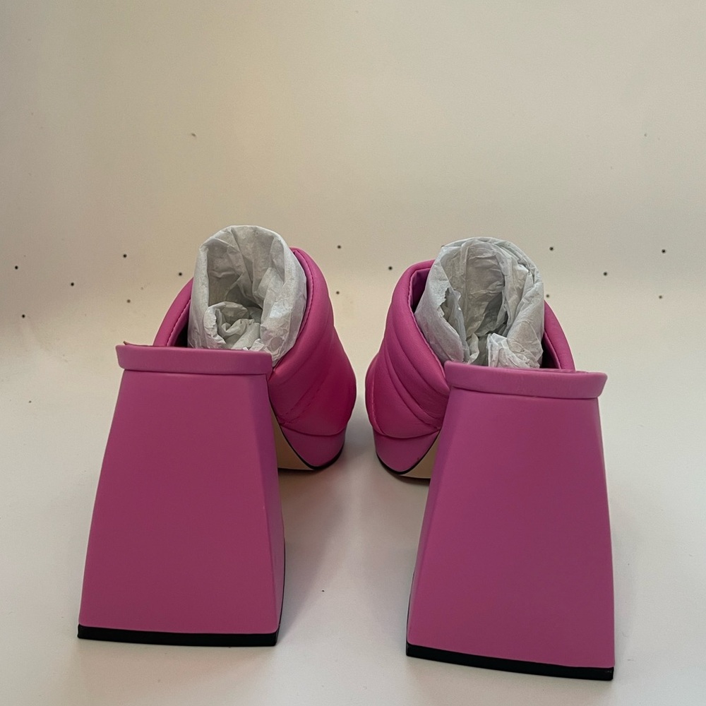 Circus NY by Sam Edelman Pink Crush Marlie Mules Heel Sandals - Picture 4 of 9